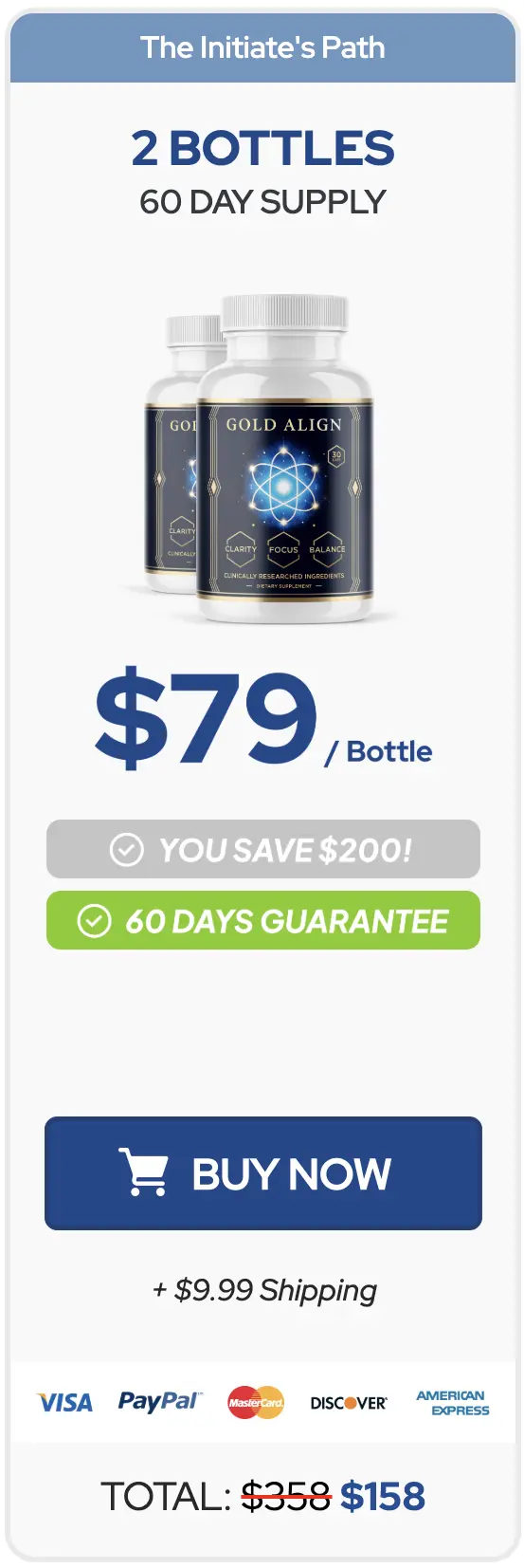 Gold Align one bottle