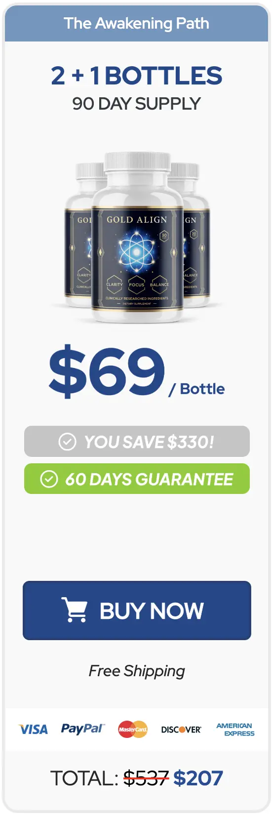 Gold Align three bottles order